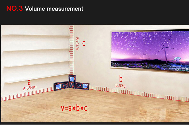 volume measure laser distance meter