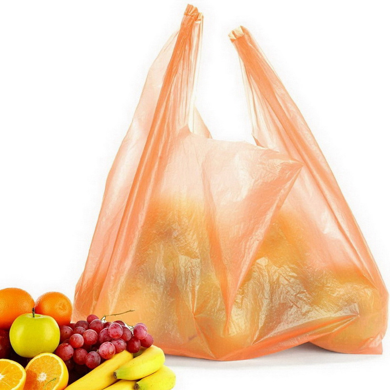 2021 Hot Selling Plastic PE T Shirt Take out Bag for Grocery Merchandise