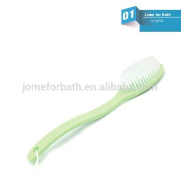 2015 hot sale plastic mesh sponge long handle body brush,bath long handle bath brush