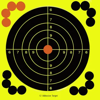 12 Inch Stick & Splatter Reactive Splatterburst Targets - Self-Adhesive BB Pellets Paper Shooting Targets