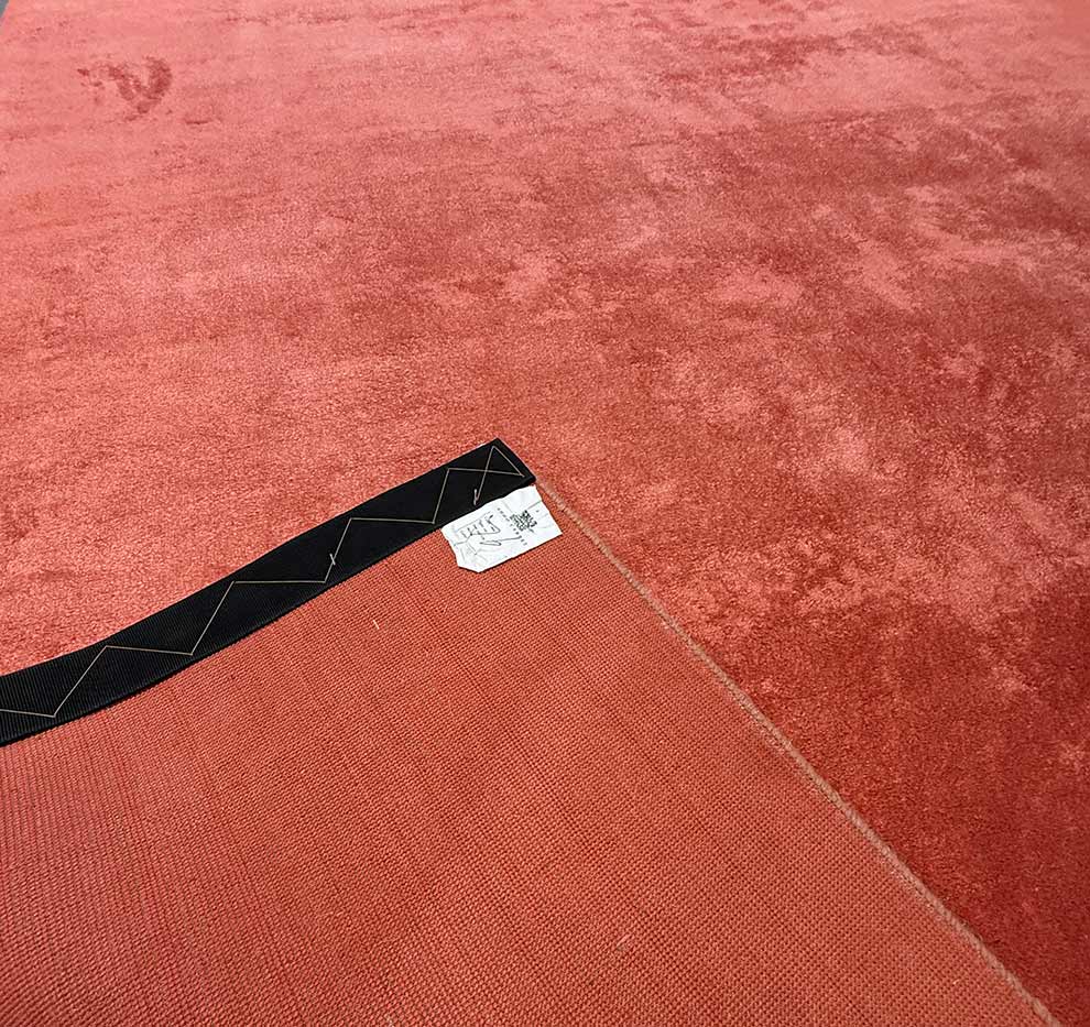 Red Machine-Woven Carpet