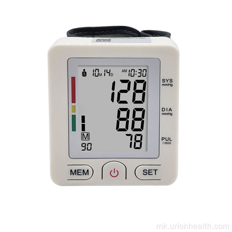 Автоматски монитор за крвен притисок на дигиталниот зглоб на зглобот