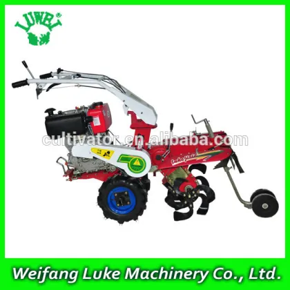 LUWEI mini power tiller cultivator with various implements