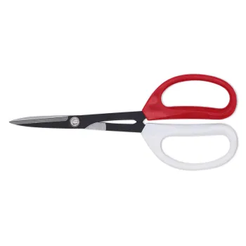 Stock Available: High-Quality Stainless Steel Red and White Gardening Pruning Scissors with Comfortable Plastic Handle
