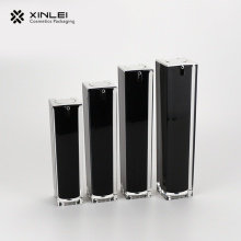 High quality black acrylic square lotion bottle