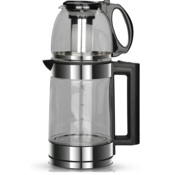 Electric Glass Kettle with Blue Ring Light - 2.0L Capacity