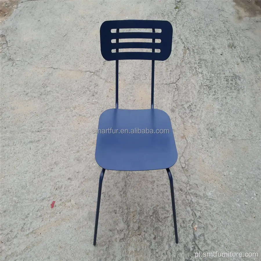Składane metalowe krzesła zewnętrzne