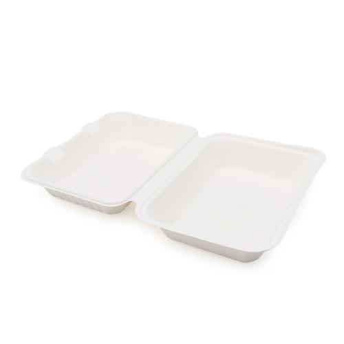 Biodegradable Food Container Eco-friendly compostable disposable paper lunch box Supplier