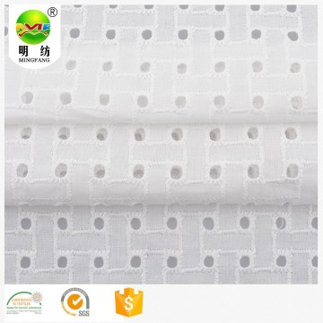 100% cotton eyelet embroidery fabric