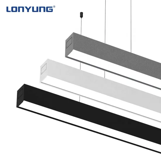 Modern Linkable LED Linear Lamp for Office - Aluminum Ceiling Pendant (4ft/8ft) - 60W/120W LED Line Suspended Lighting