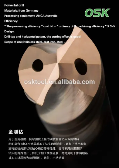 production and sale internal cooling drill