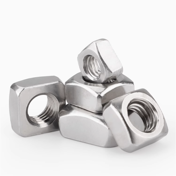 Custom Size M2.5 M3 18-8 Stainless Steel Square Thin Nuts and Carbon Steel Zinc Plated Square Nut - 10 x 10mm