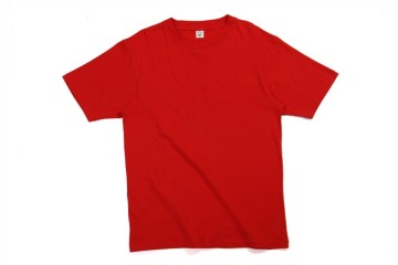 Red Color T-Shirt for Man or Wuman Stock-34