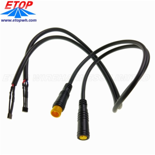 Waterproof Electric Bike Connector Cable Assembly Customized