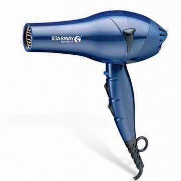 AC Motor Hair Dryer with 2 Speed and 3 Heat Settings, CE and GS Approvals