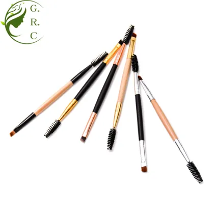 Double Ended Eye Brush Angle Eyebrow Brush