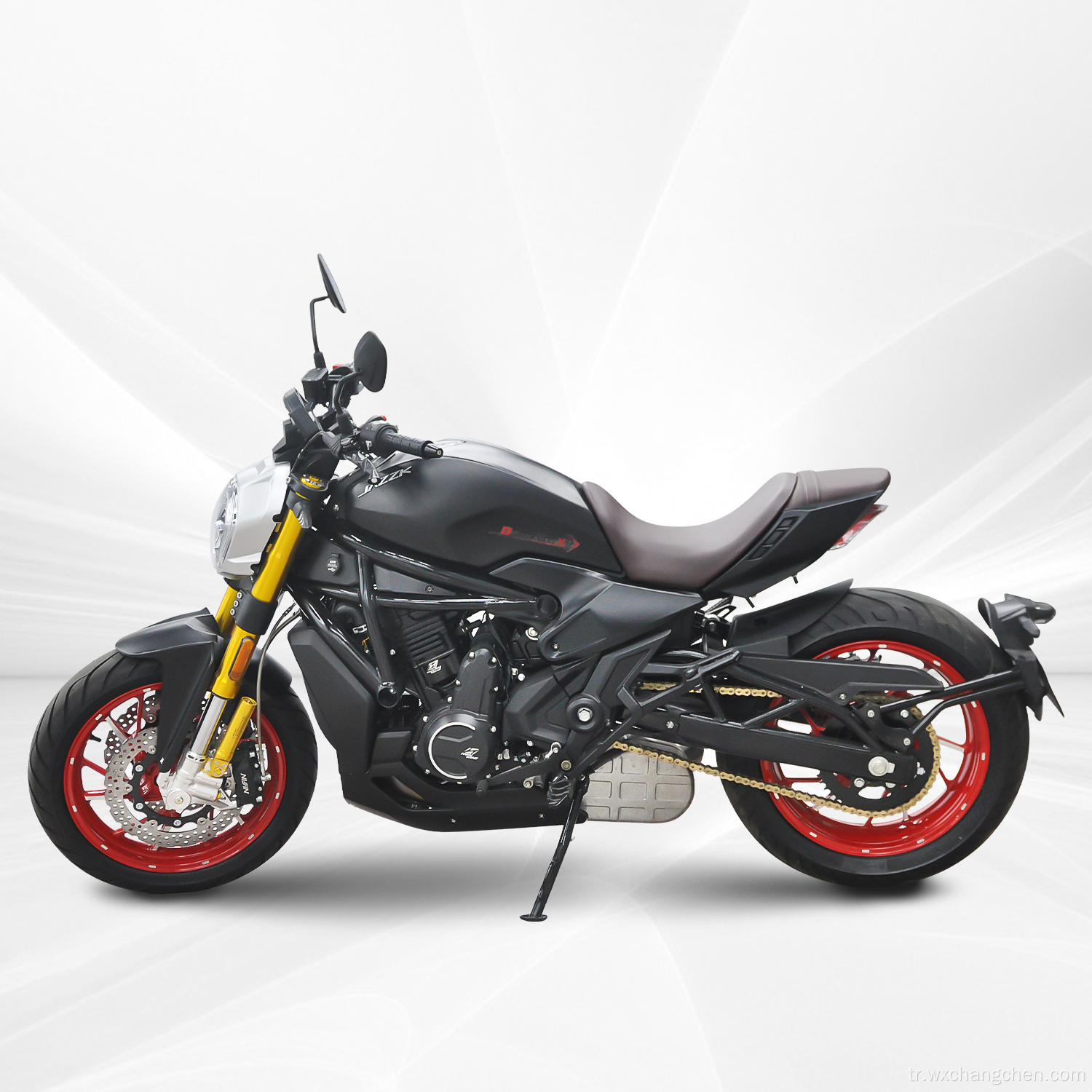 Yüksek Performanslı Yüksek Hızlı Gaz Motorcycle 650cc Motor Hızlı Spor Yarışı Motosiklet Yetişkinler