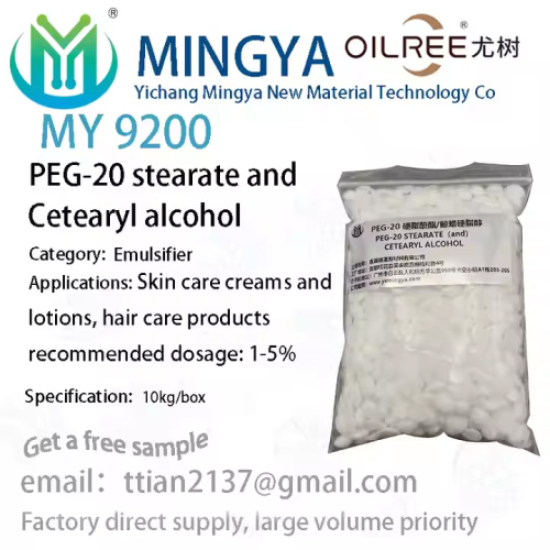 Emulsificante de estearato PEG 20 ou álcool cetearílico