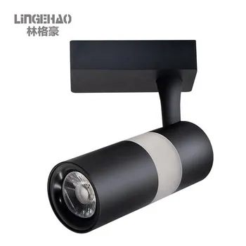 boutique store clothing shop stage track lighting black white 18w led track light spotlight