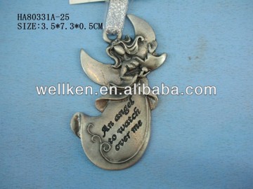 tin alloy fairy,pewter christmas hanging ornaments