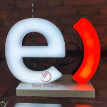 Custom tabletop led letter signs