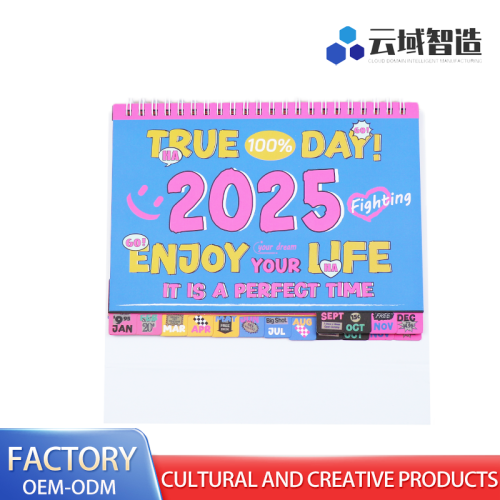 Calendário de mesa retrô americano com design vintage