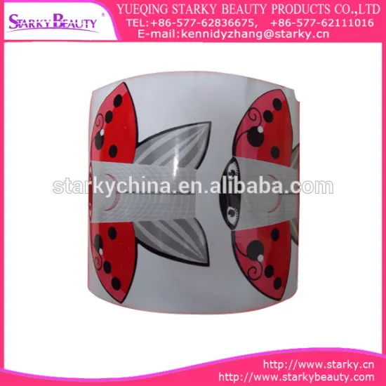 Manicure Nail Art French Tips Form Fringe Guides DIY Stencil Sticker nail form fringe guides