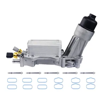 Aluminum Engine Oil Filter Adapter Housing for Jeep Chrysler Dodge 3.6 2014-17 (68105583AF 68310865AB)