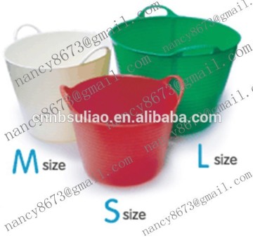 2016 plastic water bucket,flexible garden bucket