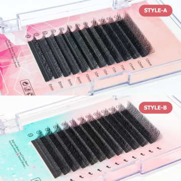 カシミアのまつげエクステンション：8-25mm VY形状の個々のボリュームラッシュ