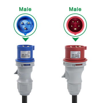 CEE European Industrial Schuko Extension Cord 220V 3PIN CEE PLUG 16A/32A
