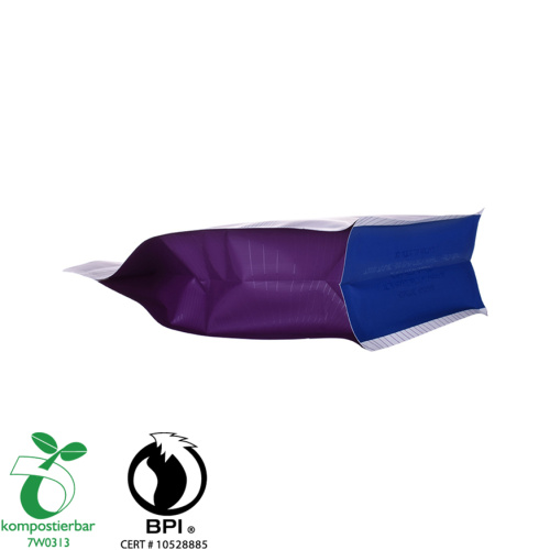 Sac de café compostable écologique 12oz Sac à fermeture à glissière biodégradable avec valve