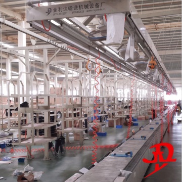 Motor Üretimi için Asma Plakalı Zincirli Konveyör Hattı