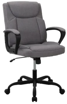 Adjustable Fabric Leather Manager Chair with PP Armrest
