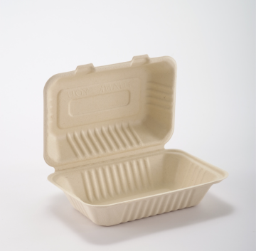 Caja de almuerzo de papel libre contaminante