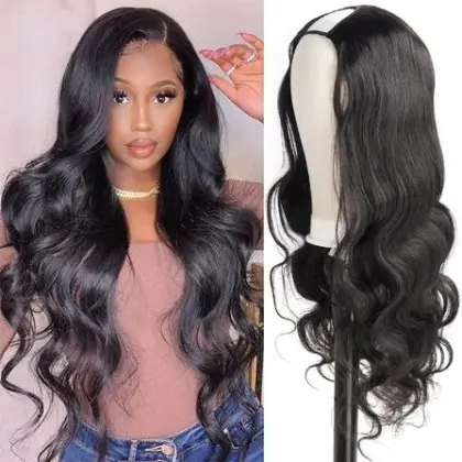 Body Wave U Part Human Hair Wig