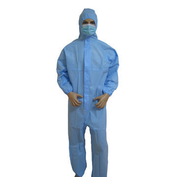 Nonwoven Coverall with Elastic in Ankles and Cuffs