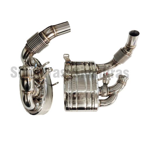 Scarico sportivo 1998-2004 per Porsche 911 996 Carrera Silenziatori con valvola (silenziatori)