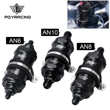 PQY BLACK AN6/AN8/AN10 Filtro del carburante in linea E85 ETHE ELEMENTO SS PQY5566