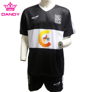 Black youth soccer top