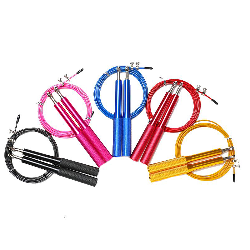 black color handles custom fitness exercise children jumping speed training skipping jump rope