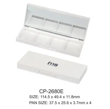 Square Eyeshadow Palette Pressed Empty Plastic Case