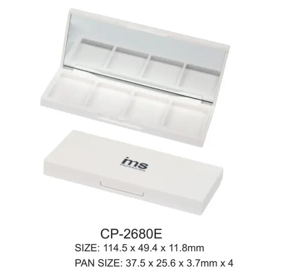 Square Eyeshadow Palette Pressed Empty Plastic Case