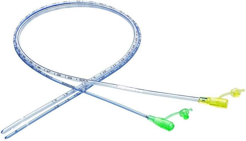 Single use nasogastric feeding tube