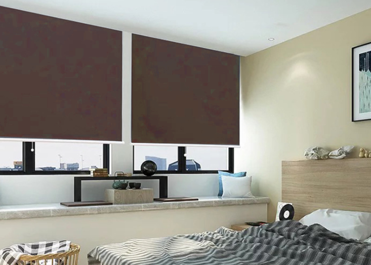 Roller Blind Shades Tirai Dicelup Biasa