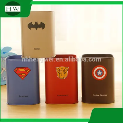 multipurpose tinplate tin League of Legends piggy bank penholder storage pen container case box holder