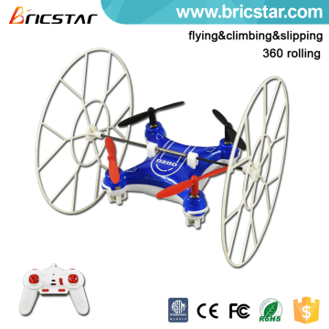 Flying/climbing/slipping 3 IN 1 2.4G rc micro quadcopter with headless mode