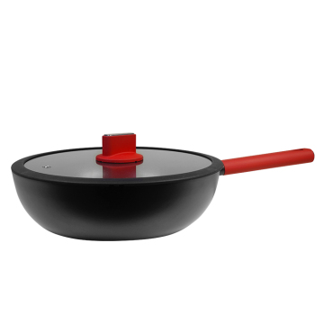 30cm HK Chinese Style Small Wok Thickened Heat-Resistant Rust-Resistant Aluminum Pot