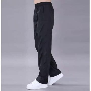 Lose gewebte Stoffhose mit Stretch