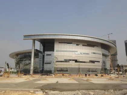 Steel Structure Grid and Curtain Wall Project